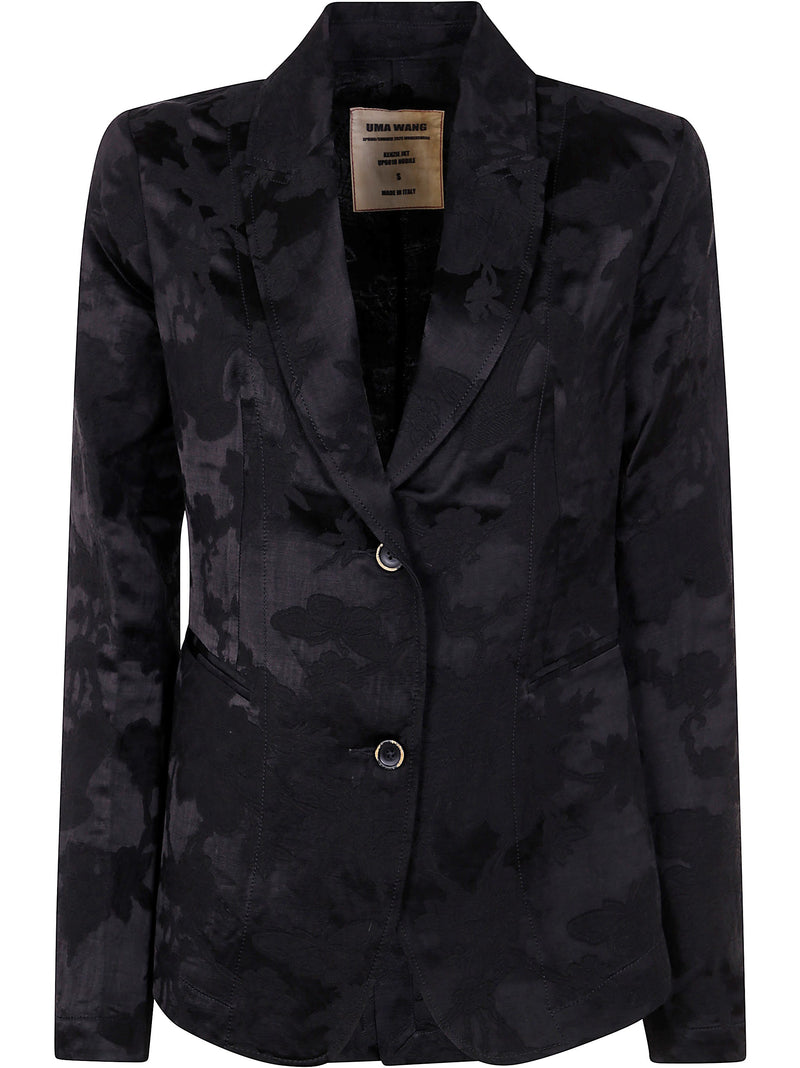Uma Wang Black Jacquard Kenzie Jacket