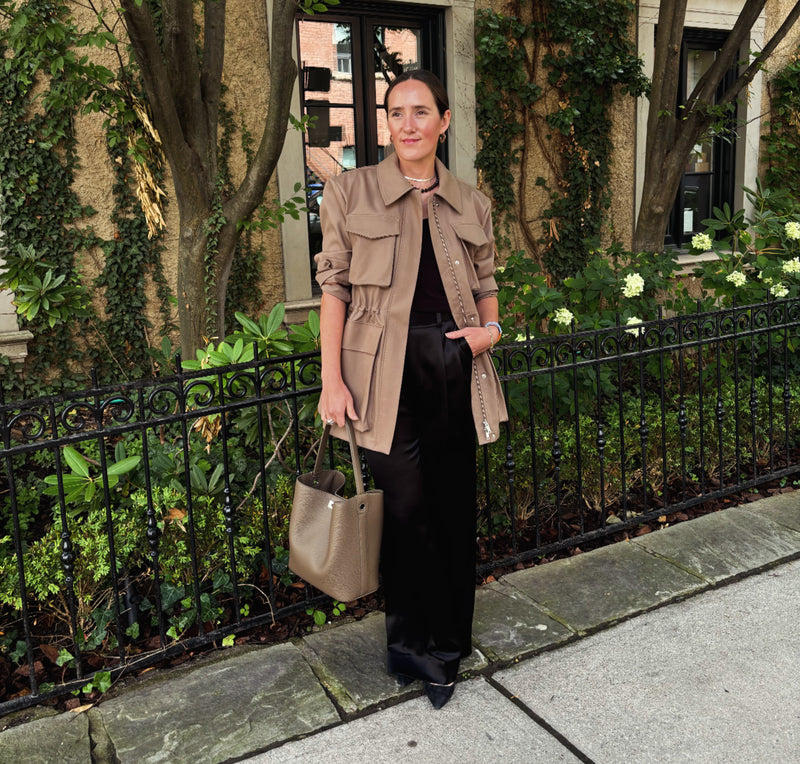 Odeon PM Leather Bag Taupe