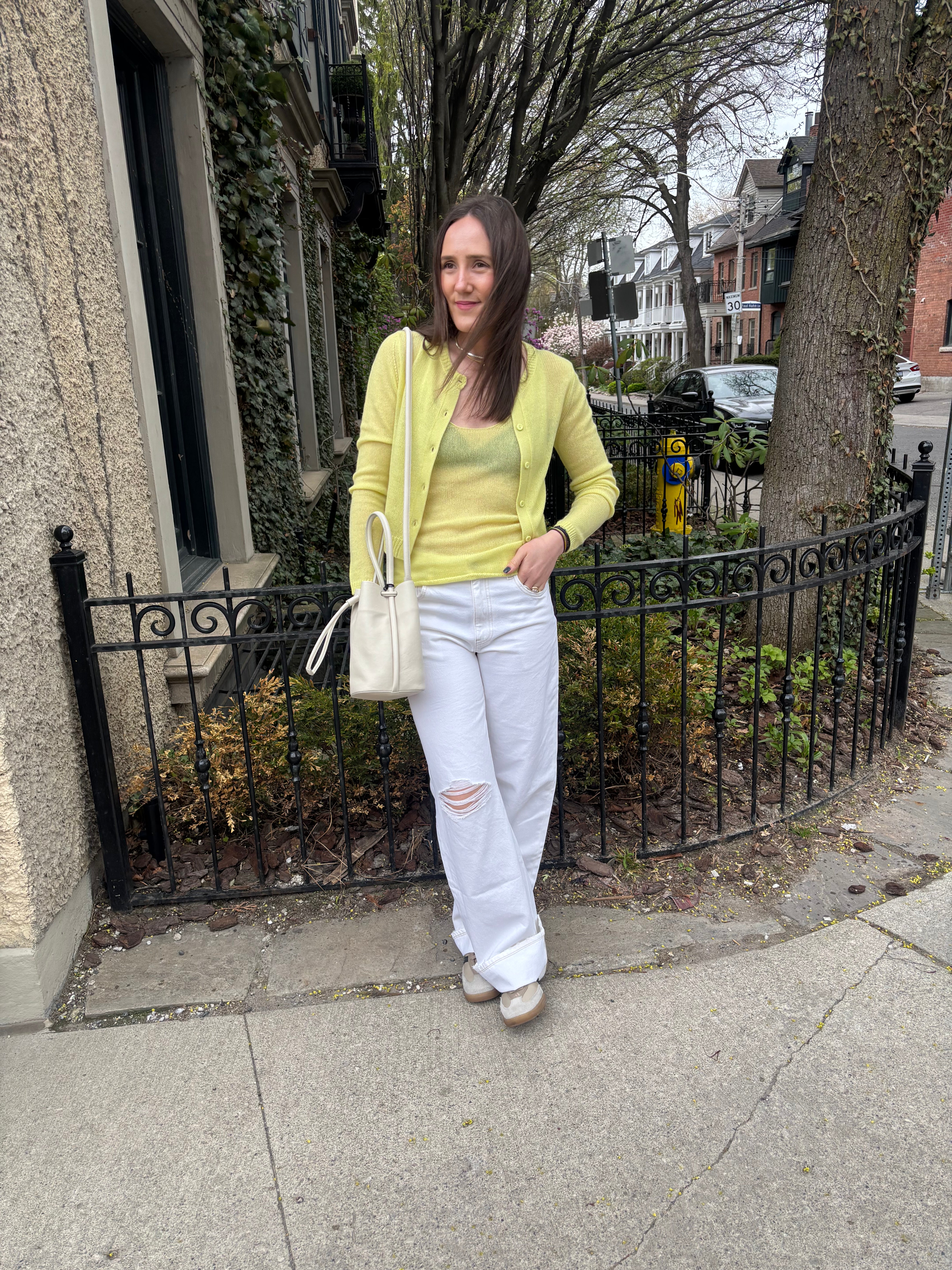 ELY ELY Madge Cashmere Tank | Sunny Lime