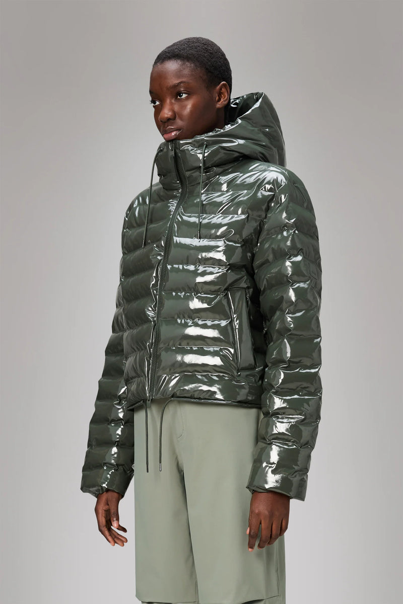 Rains Lohja Short Puffer Jacket Swamp
