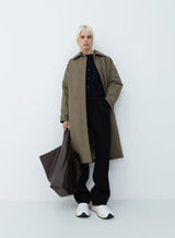 Kassl Editions Padded Trench Coat Taupe
