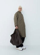 Kassl Editions Padded Trench Coat Taupe