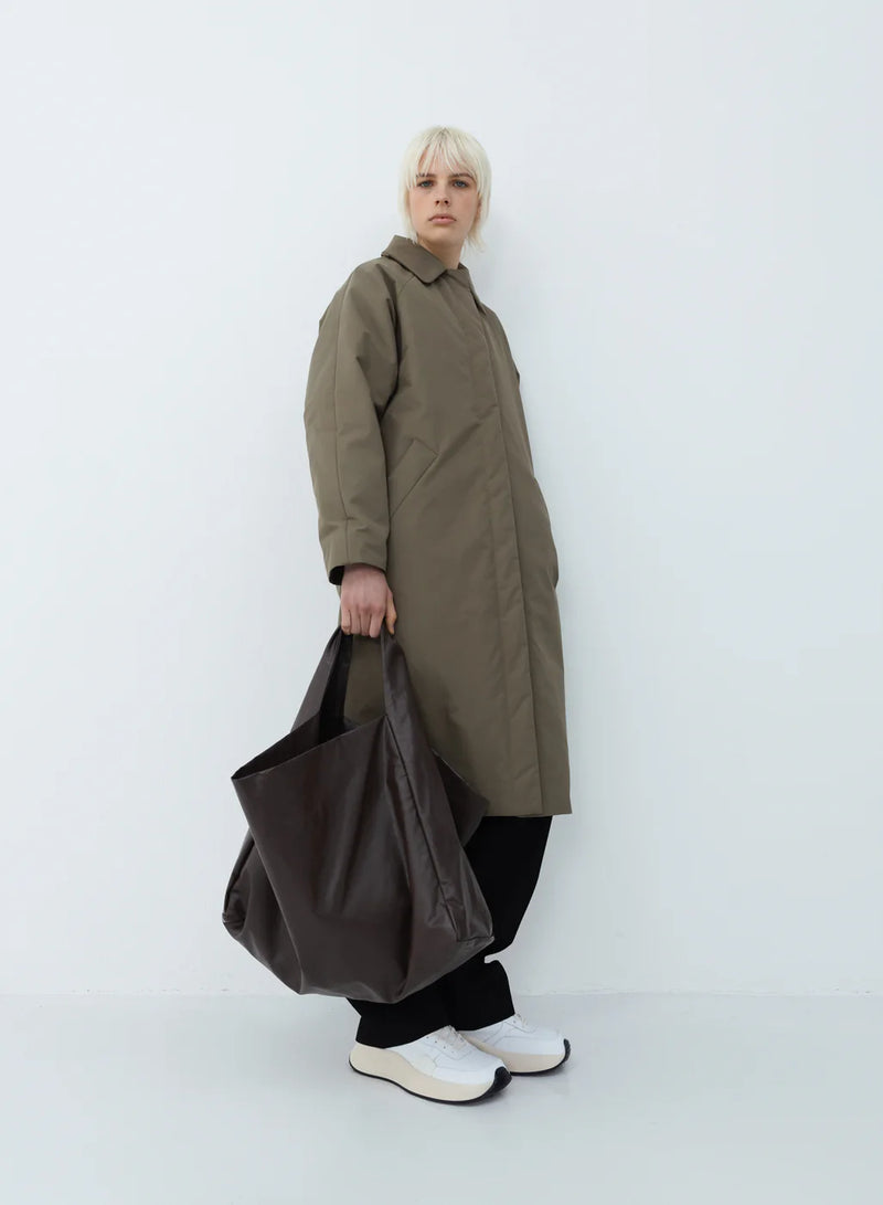 Kassl Editions Padded Trench Coat Taupe