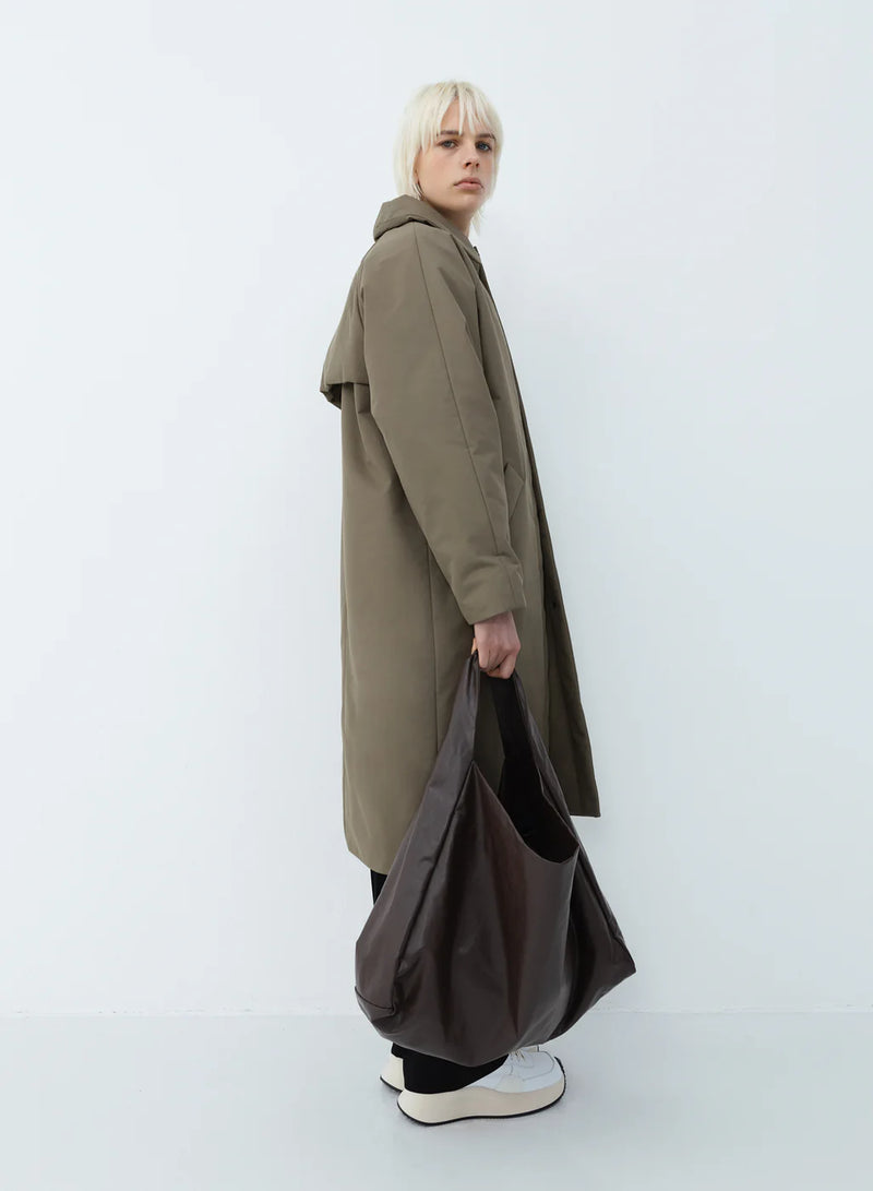 Kassl Editions Padded Trench Coat Taupe