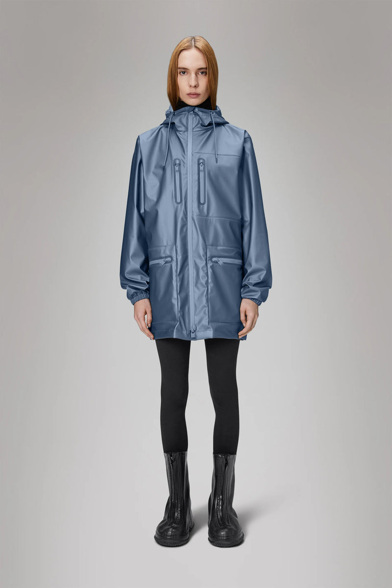 Rains Cargo Long Jacket Bay