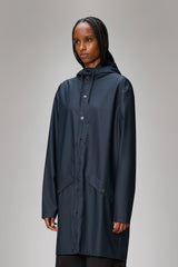 Rains Long Jacket Navy