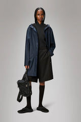 Rains Long Jacket Navy
