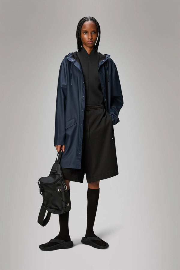 Rains Long Jacket Navy
