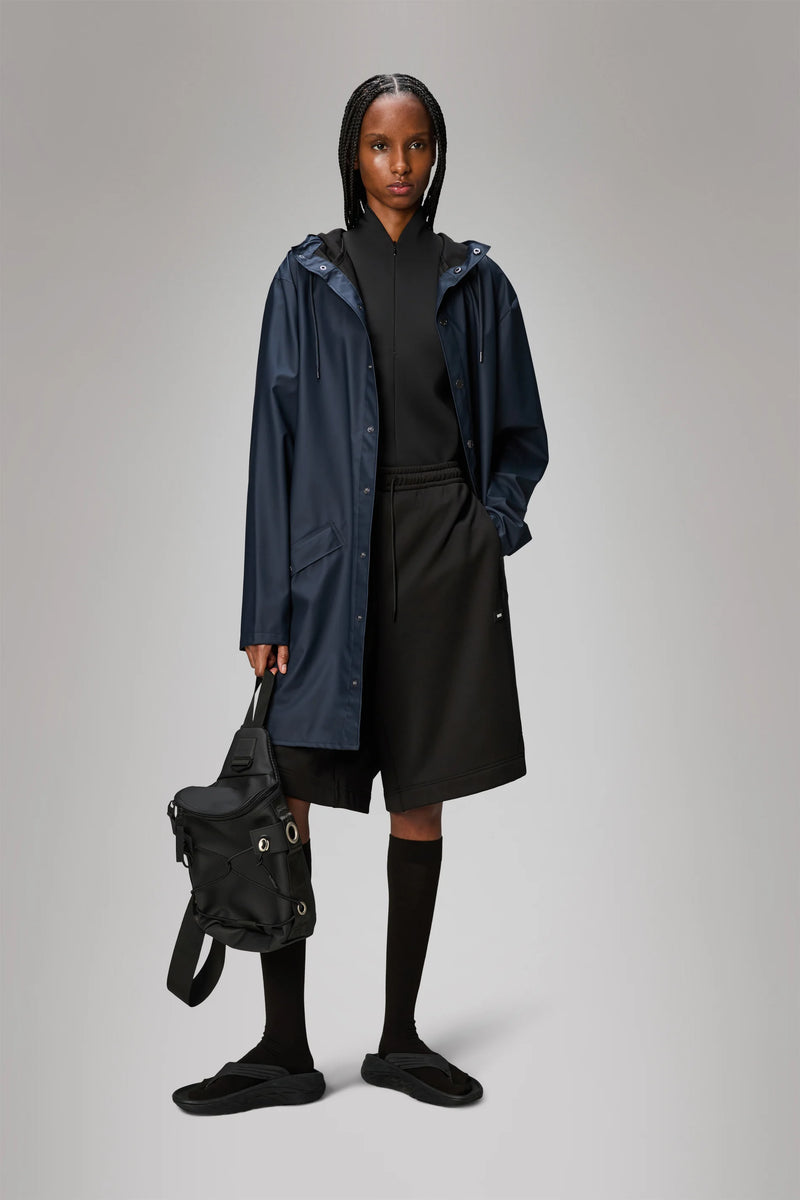 Rains Long Jacket Navy