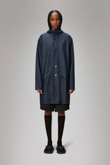Rains Long Jacket Navy