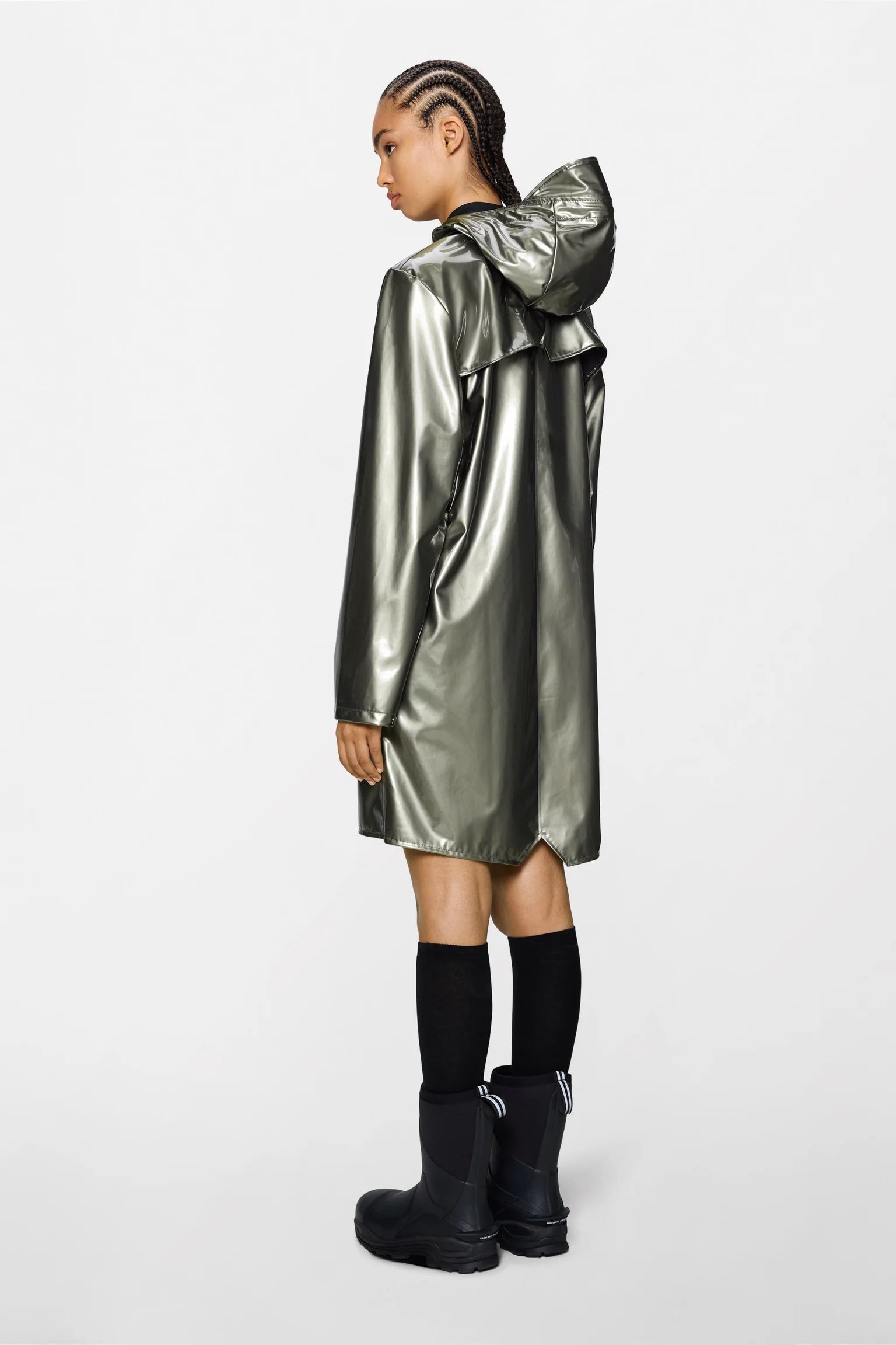 Rains Long Jacket | Raven