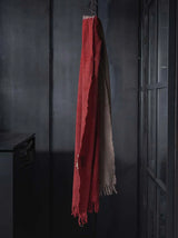 Uma Wang Wool Blend Scarf Red Tan