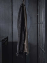 Uma Wang Wool Blend Scarf Black Tan