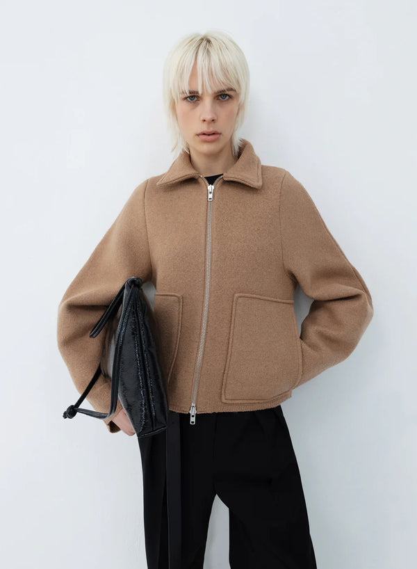 Kassl Editions Boiled Wool Camel Jacket