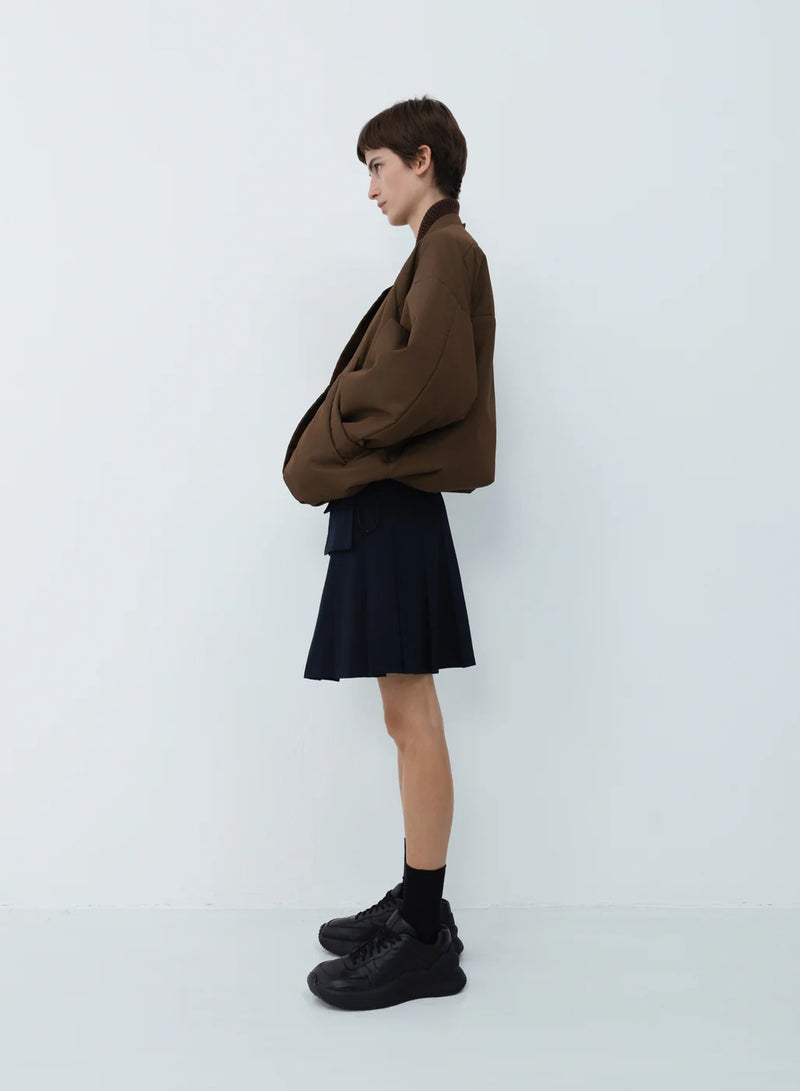 Kassl Editions Oversized Nylon Bomber Breen