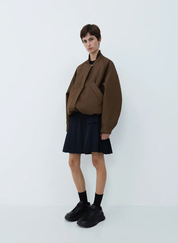 Kassl Editions Oversized Nylon Bomber Breen