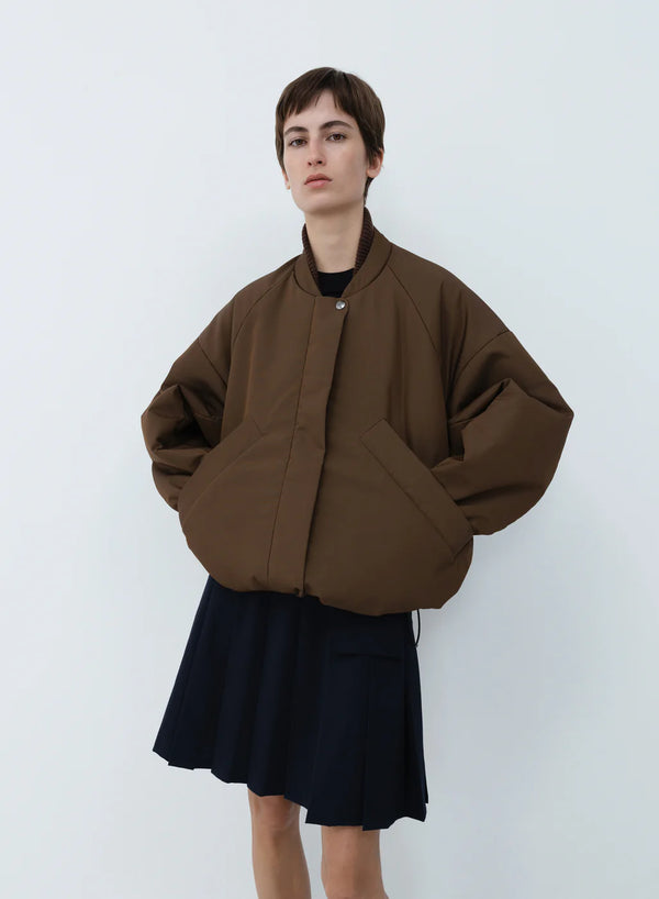 Kassl Editions Oversized Nylon Bomber Breen