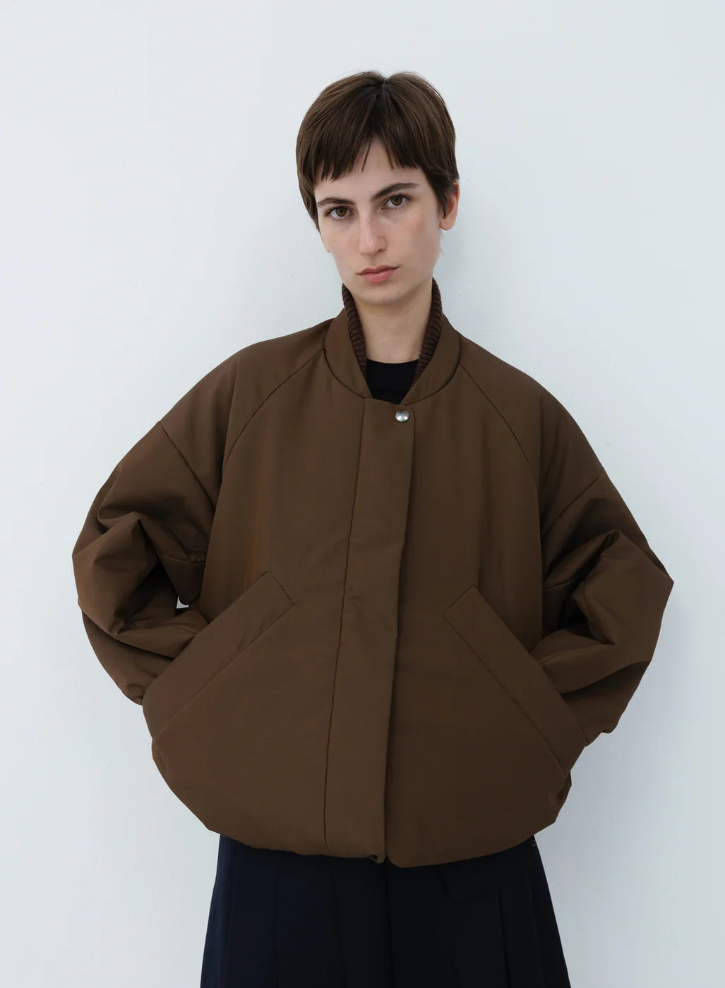 Kassl Editions Oversized Nylon Bomber Breen