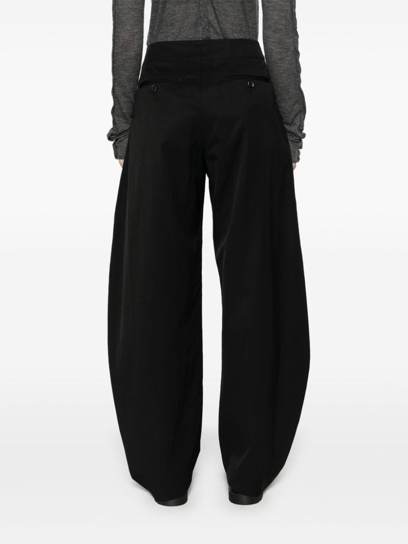 Uma Wang Black Cotton Blend Pollock Pants