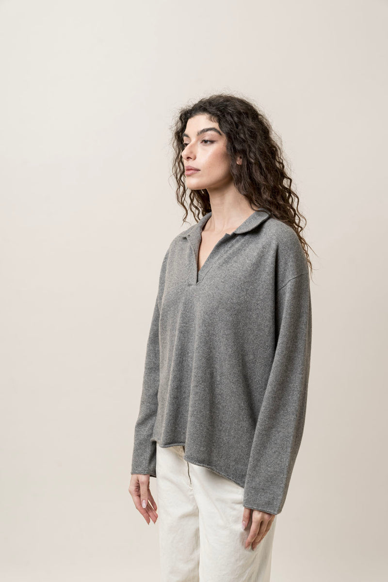 MJ Watson Cashmere Polo Sweater