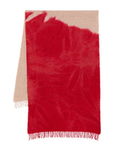 Uma Wang Wool Blend Scarf Red Tan