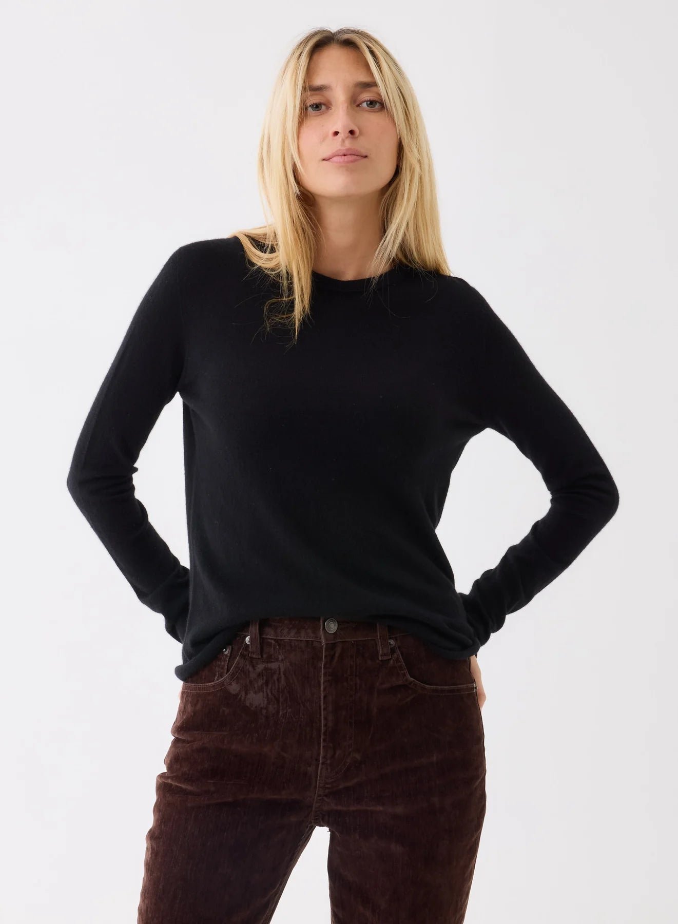 Majestic Filatures Machine Washable Cashmere LS | Noir