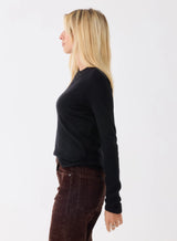 Majestic Filatures Machine Washable Cashmere LS Noir