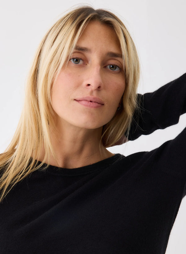 Majestic Filatures Machine Washable Cashmere LS Noir