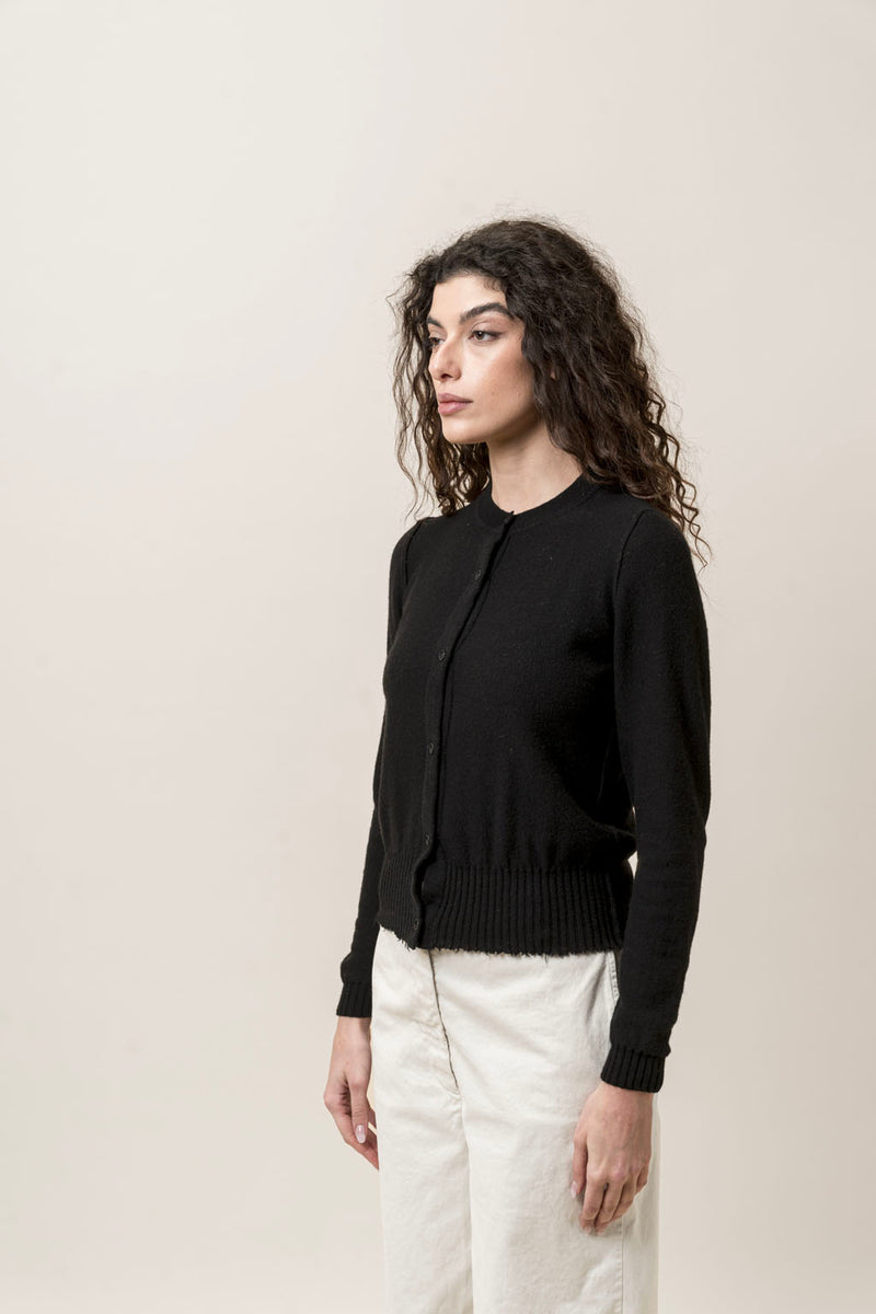 MJ Watson Cashmere Silk Round Neck Cardigan