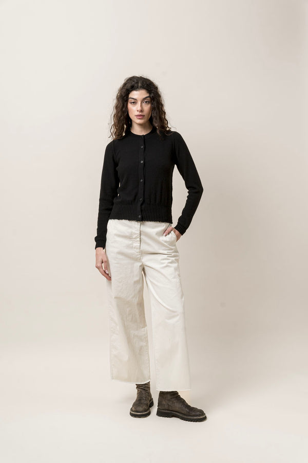 MJ Watson Cashmere Silk Round Neck Cardigan