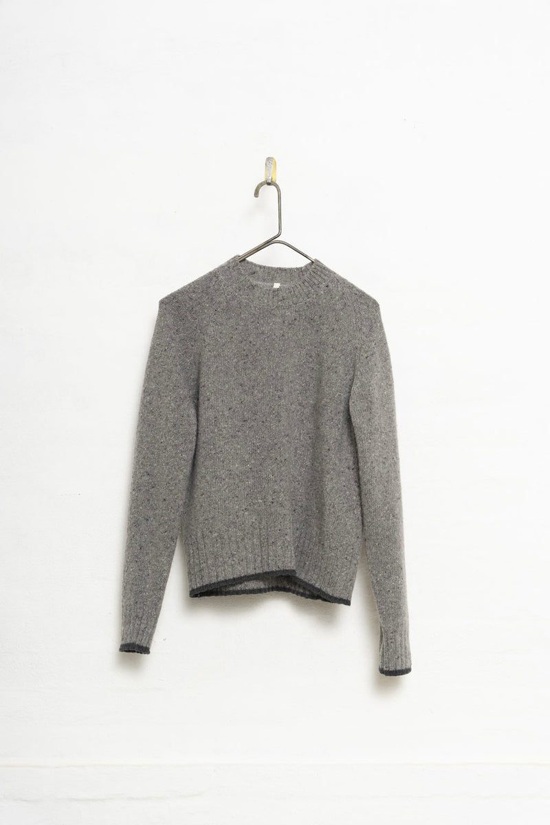 MJ Watson Charcoal/Grey Donegal Cashmere Sweater