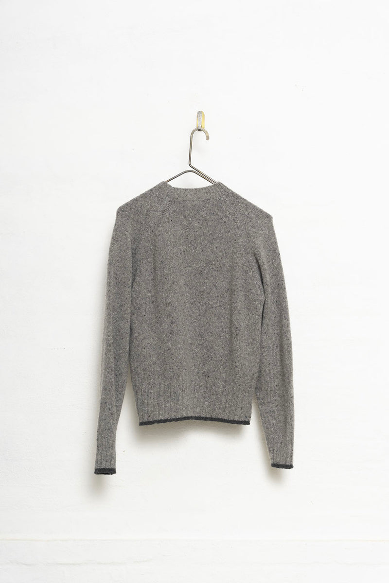 MJ Watson Charcoal/Grey Donegal Cashmere Sweater