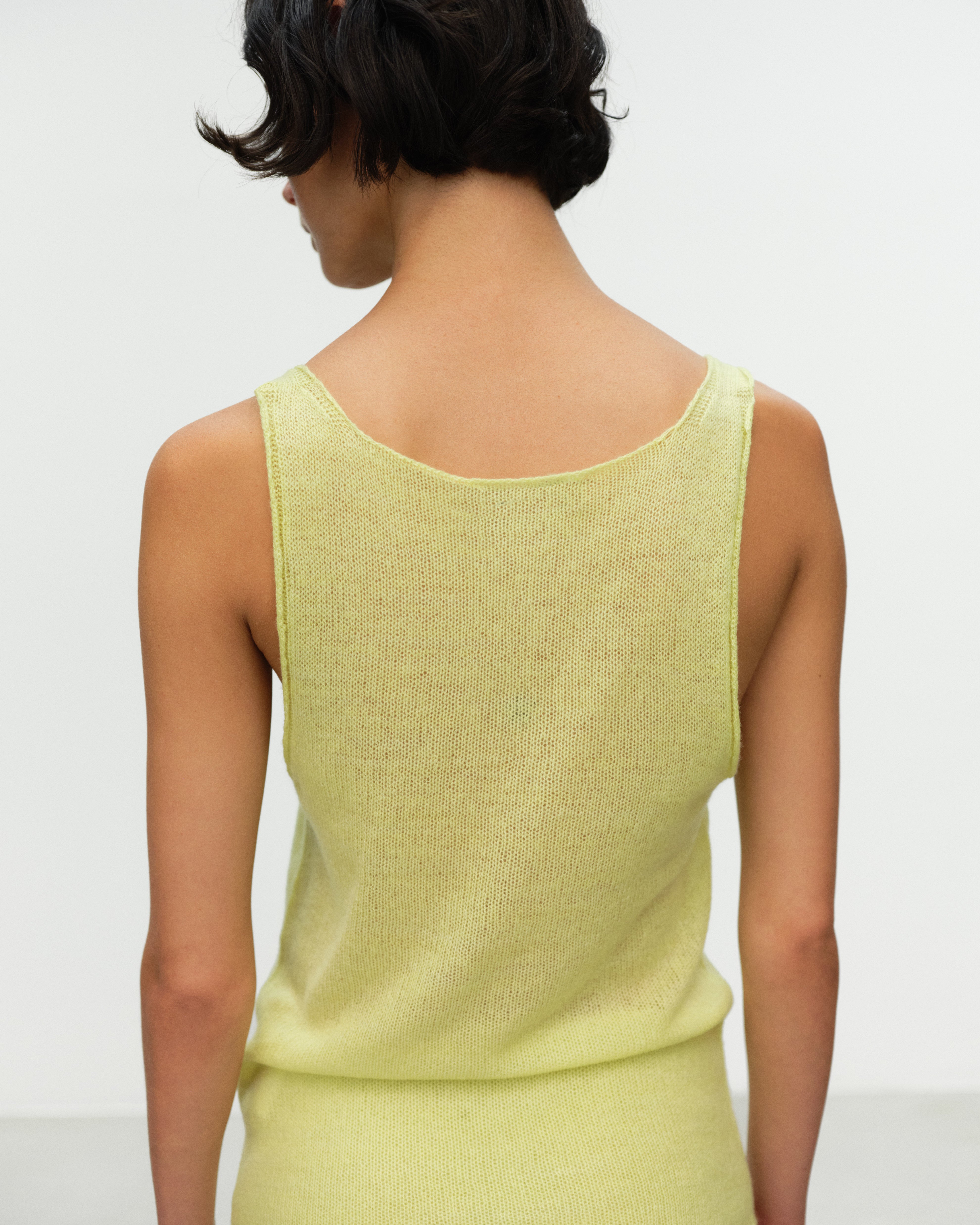 ELY ELY Madge Cashmere Tank | Sunny Lime