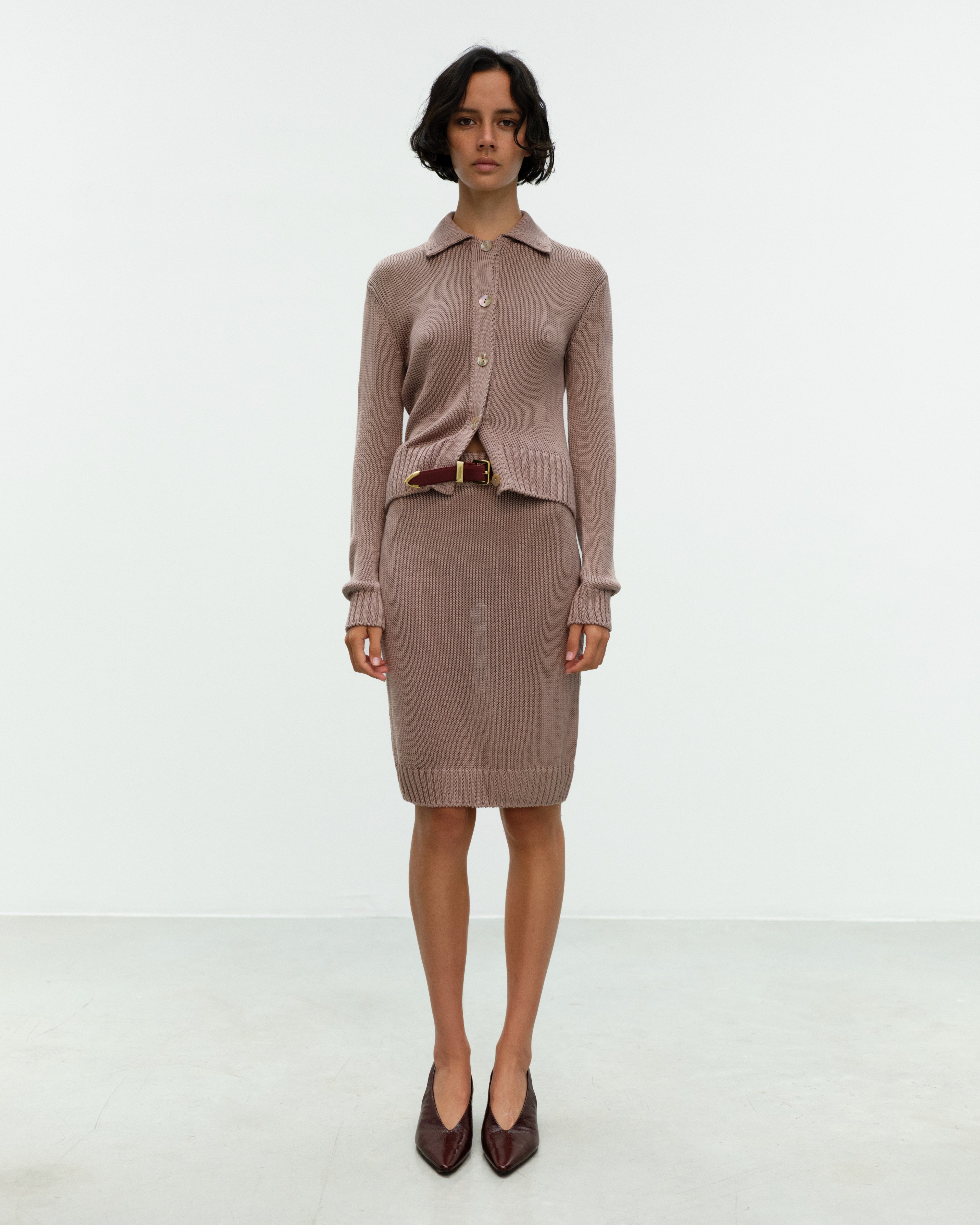 ELY ELY Delia Silk Cardi-Jacket | Woodsmoke