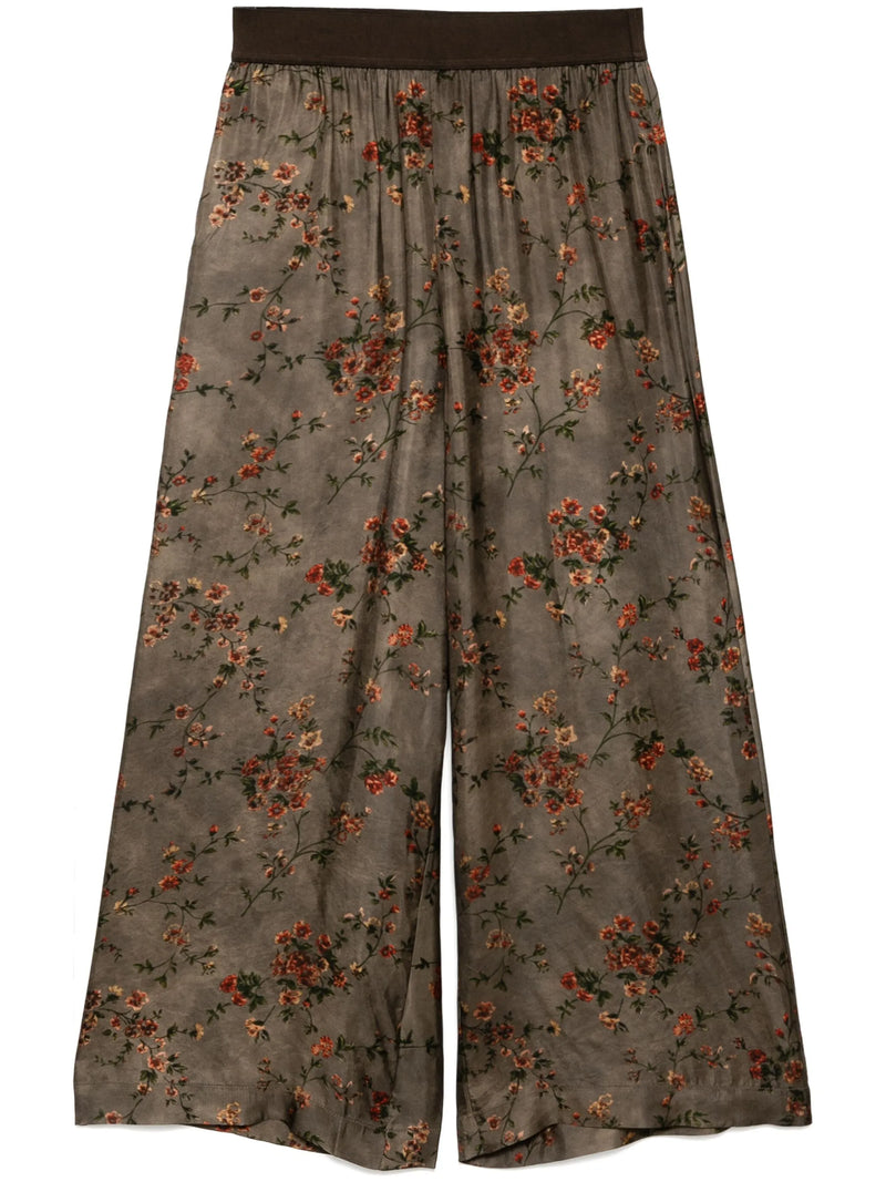 Uma Wang Floral Pansy Pants