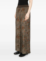 Uma Wang Floral Pansy Pants