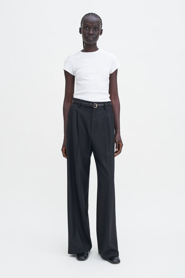 Filippa K White Fine Rib T-Shirt