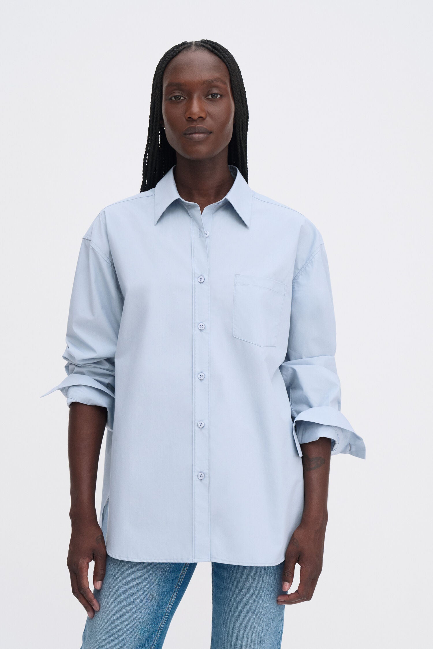 Filippa K Sammy Shirt | Fog Blue