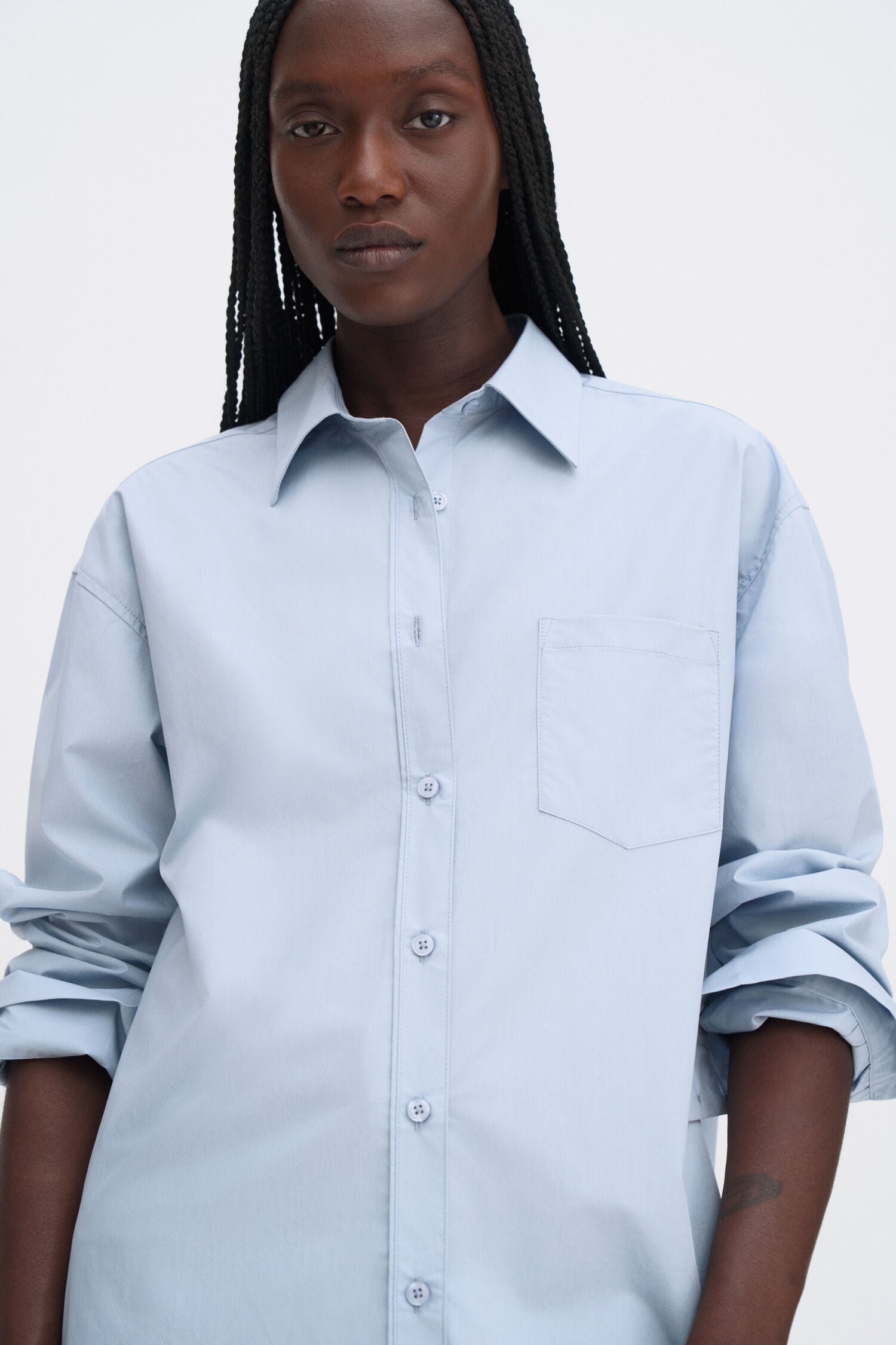 Filippa K Sammy Shirt | Fog Blue