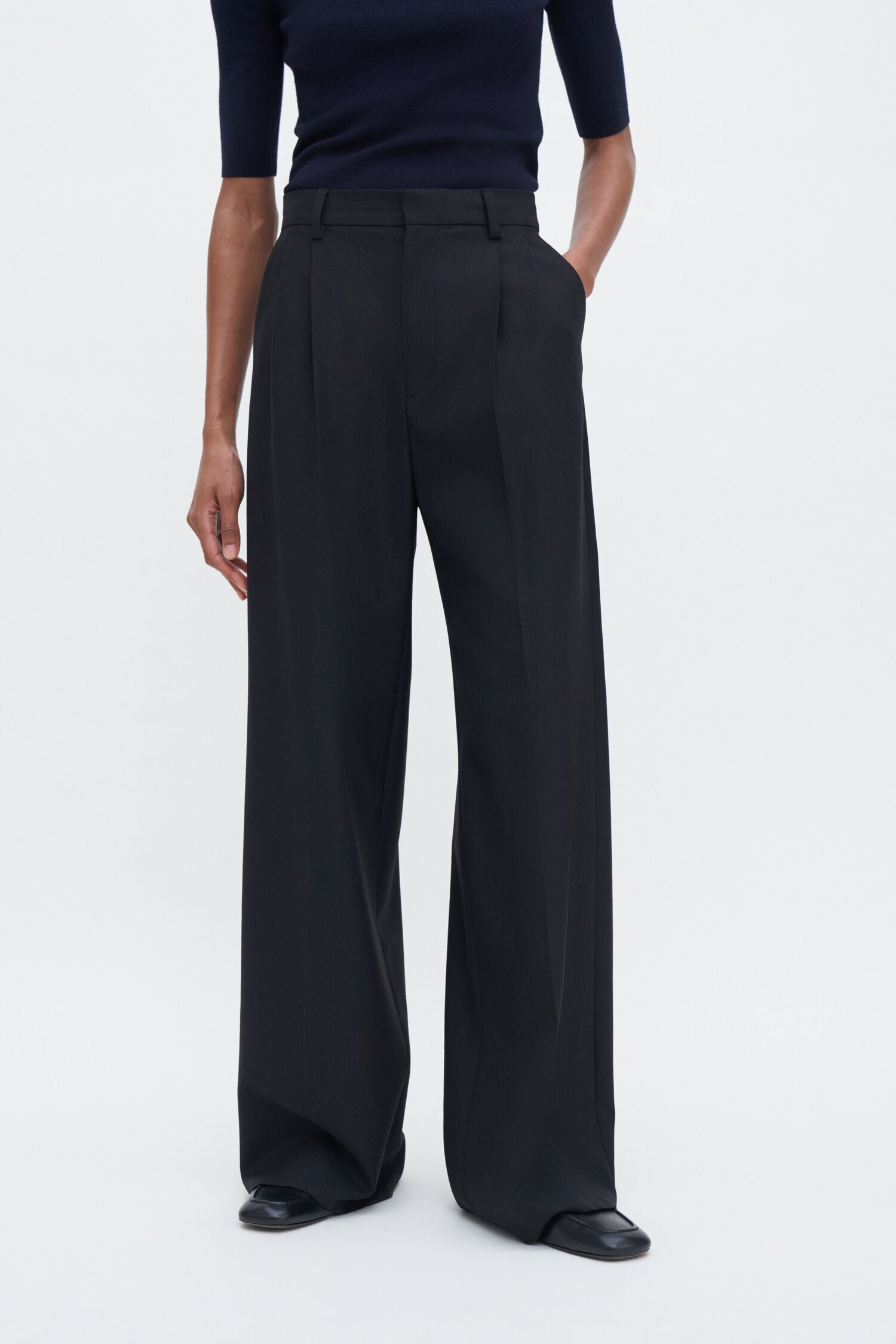 Filippa K Darcey Black Wool Trousers