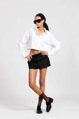 Gaiavittoria Cropped Shirt Premium White