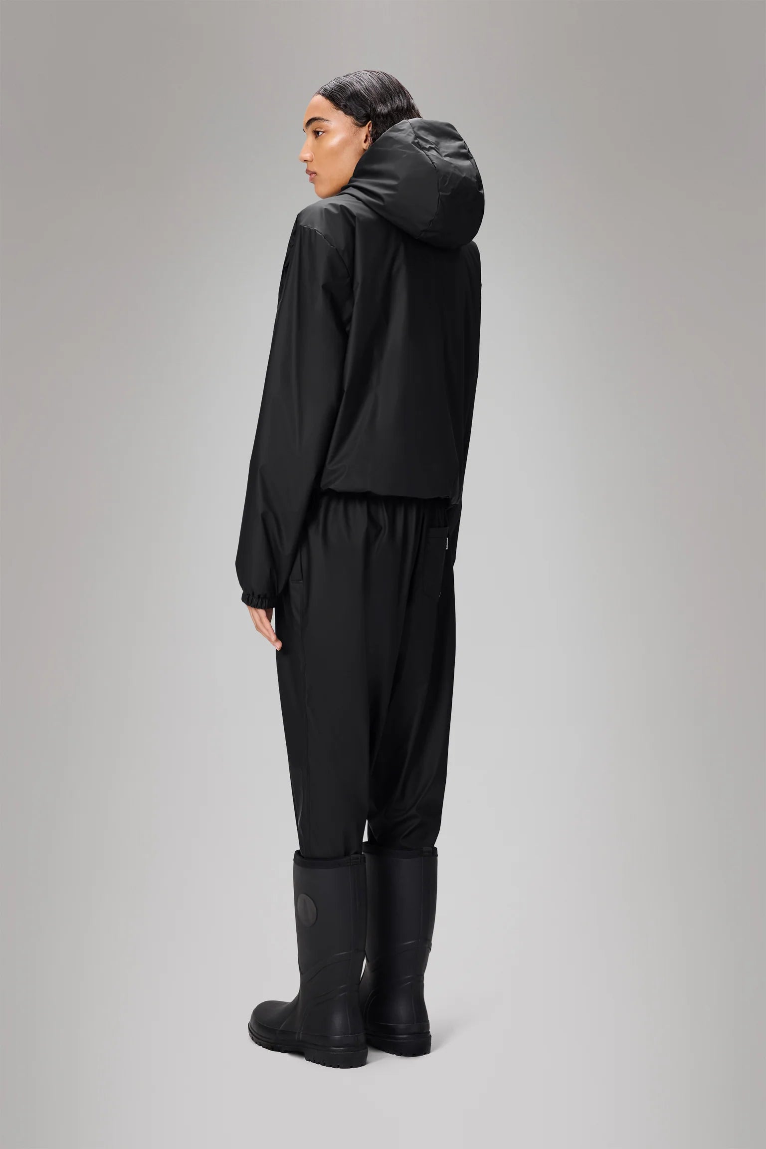 Rains Lohja Short Insulated Jacket Black