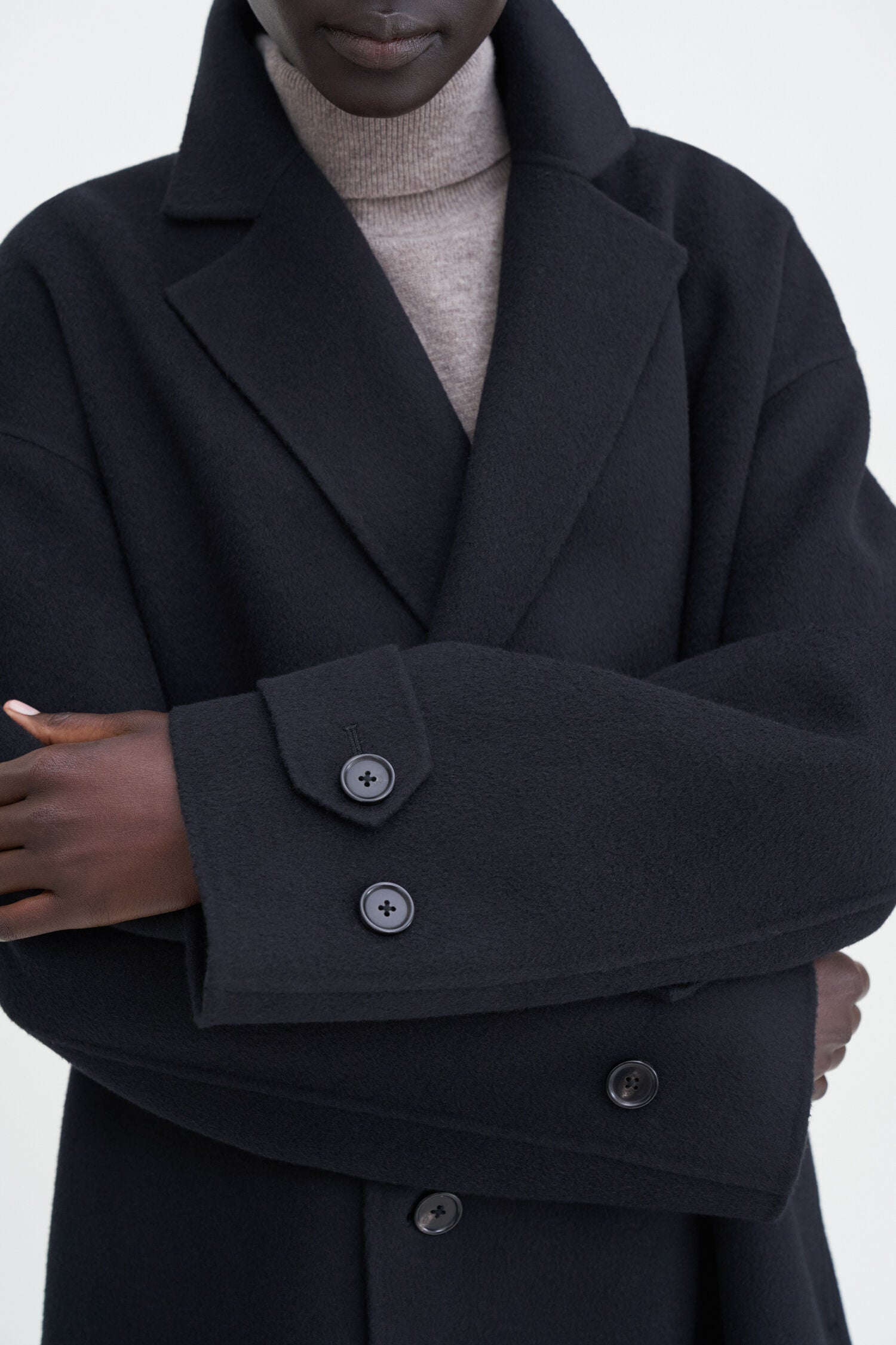 Filippa K Black Wool Cashmere Jacket