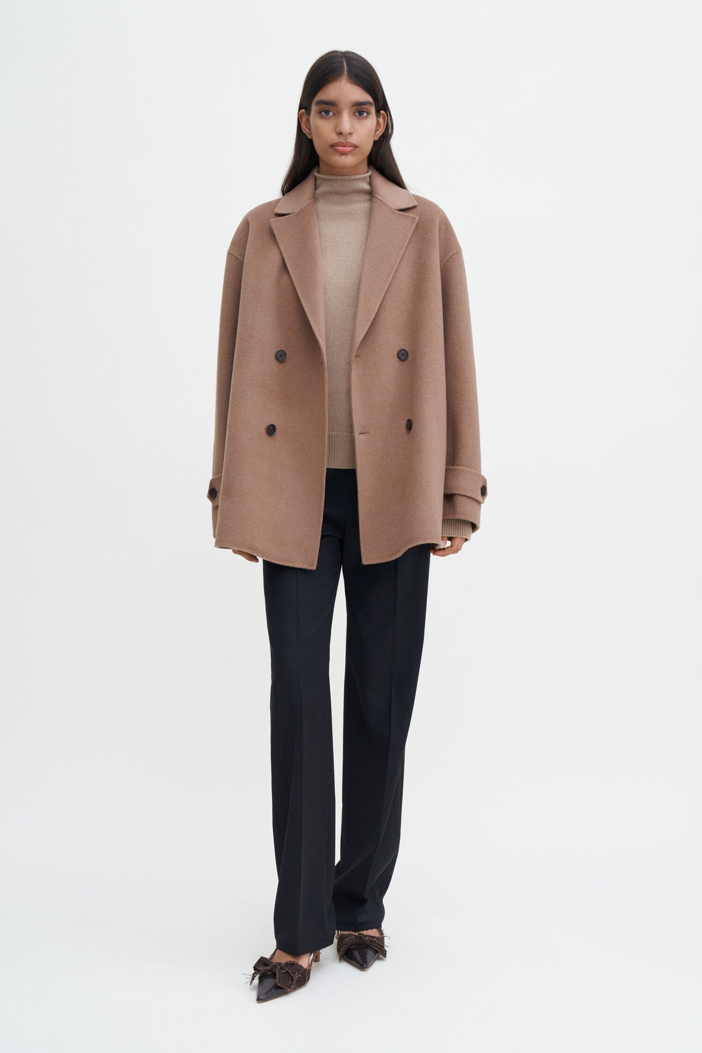 Filippa K Dark Khaki Short Wool Cashmere Jacket – CLEMENTINE'S