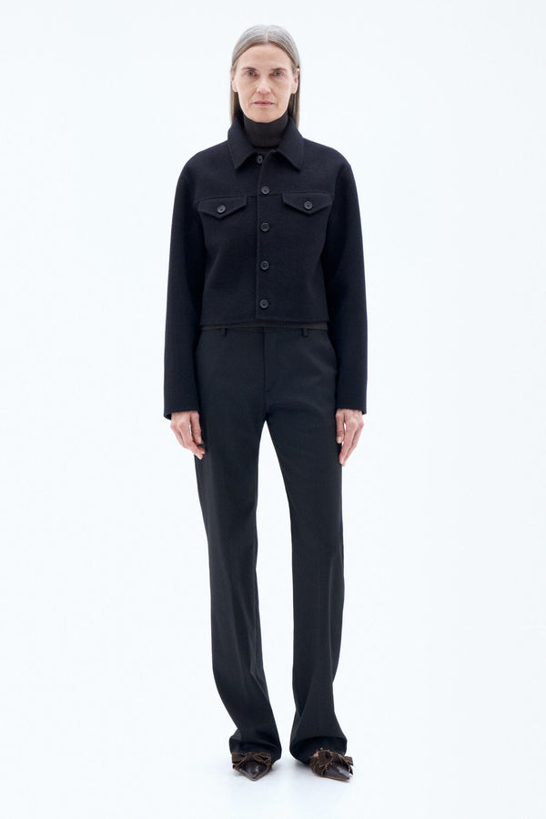 Filippa K Black Short Wool Cashmere Jacket