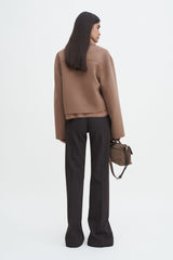 Filippa K Dark Khaki Short Wool Cashmere Jacket