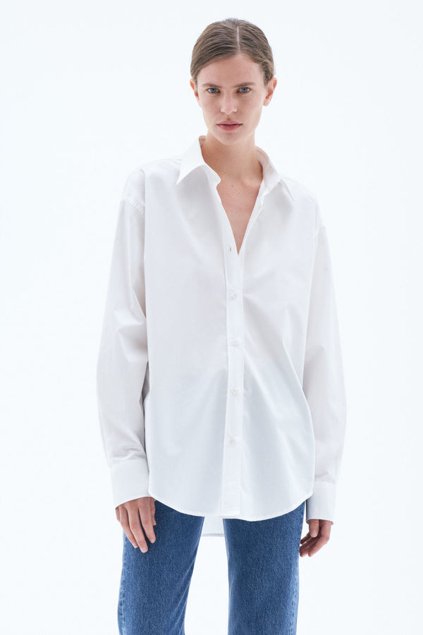 Filippa K White Cotton Poplin Shirt