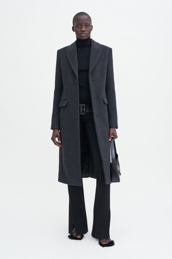 Filippa K Capsule 93: Slim Anthracite Wool Coat