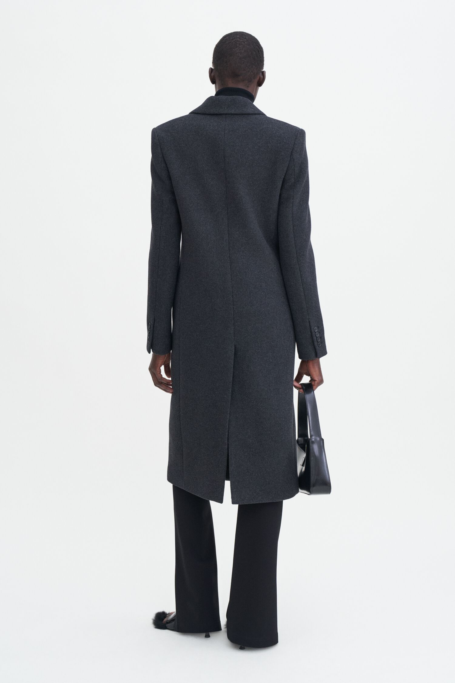 Filippa K Capsule 93: Slim Anthracite Wool Coat