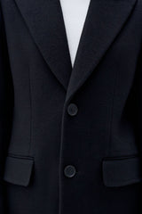 Filippa K Capsule 93: Slim Black Wool Coat